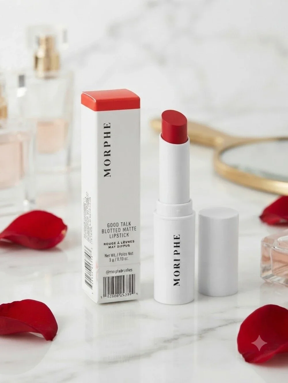 Morphe Good Talk Blotted Matte Lipstick — Red Sunset